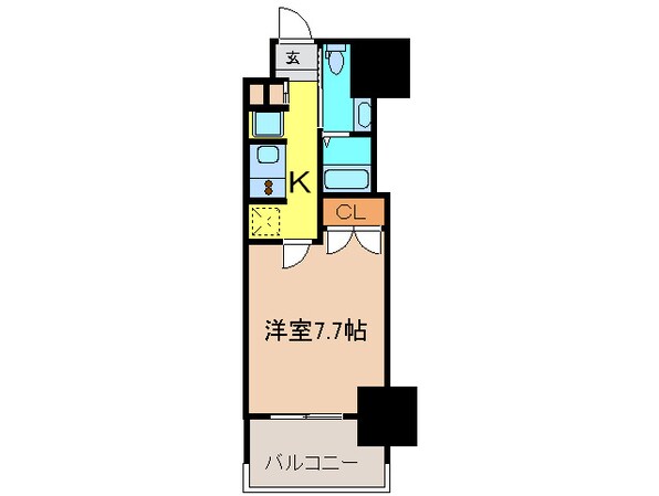 プラウドフラット浅草駒形の物件間取画像